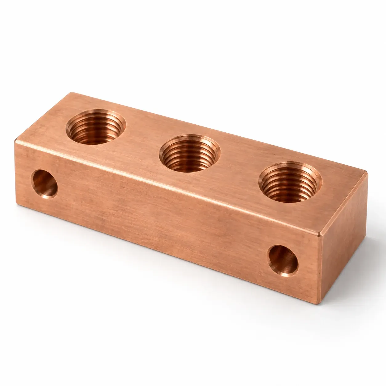 Copper busbar connection block