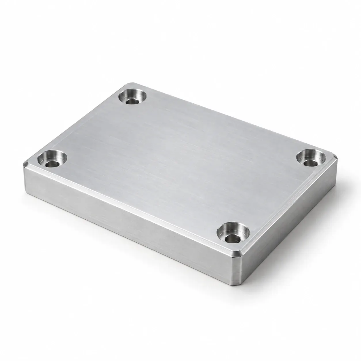 Heat spreader block — Aluminium and copper, precision-flat base plate