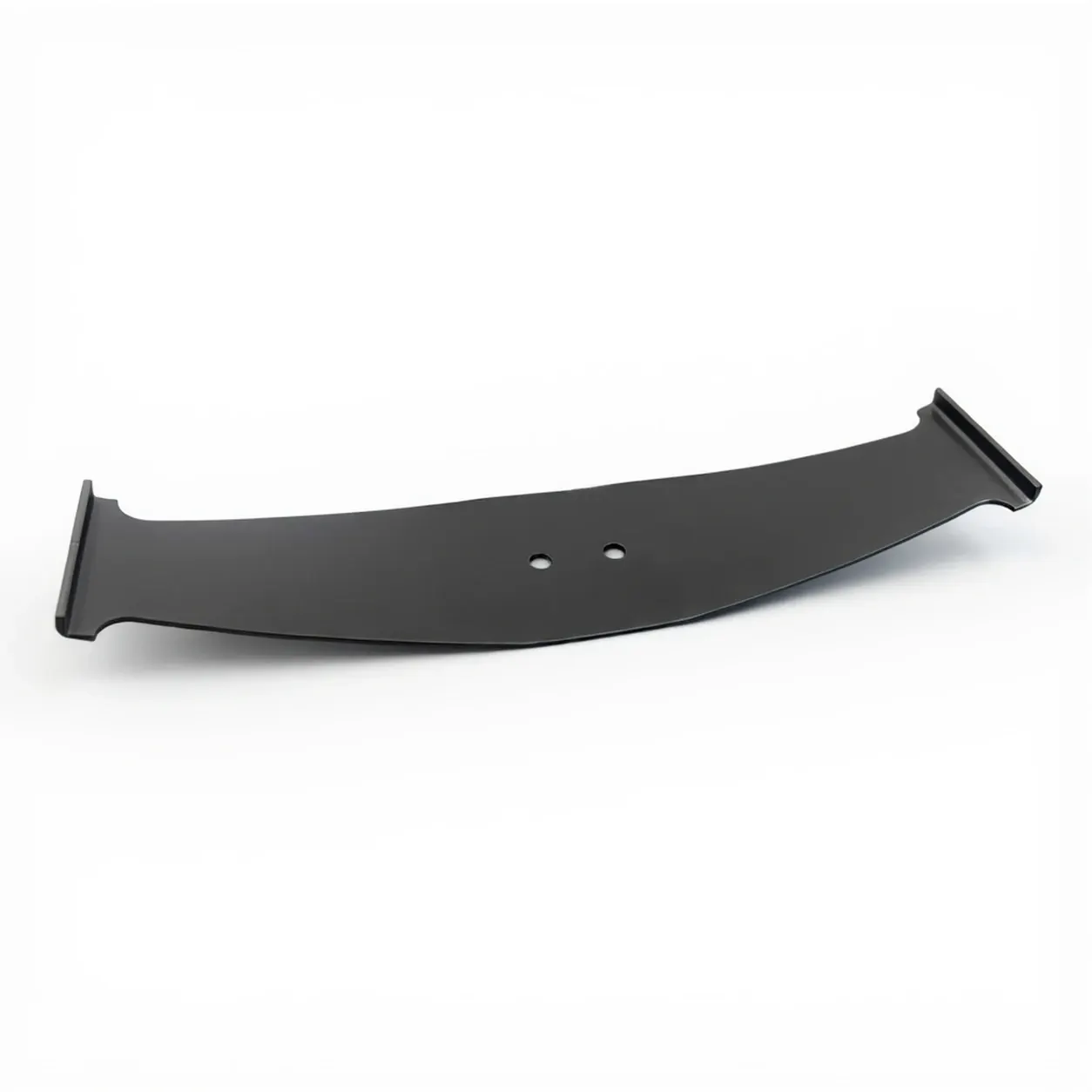 Curved connecting bar — Black-coated aluminium, slightly curved, two holes