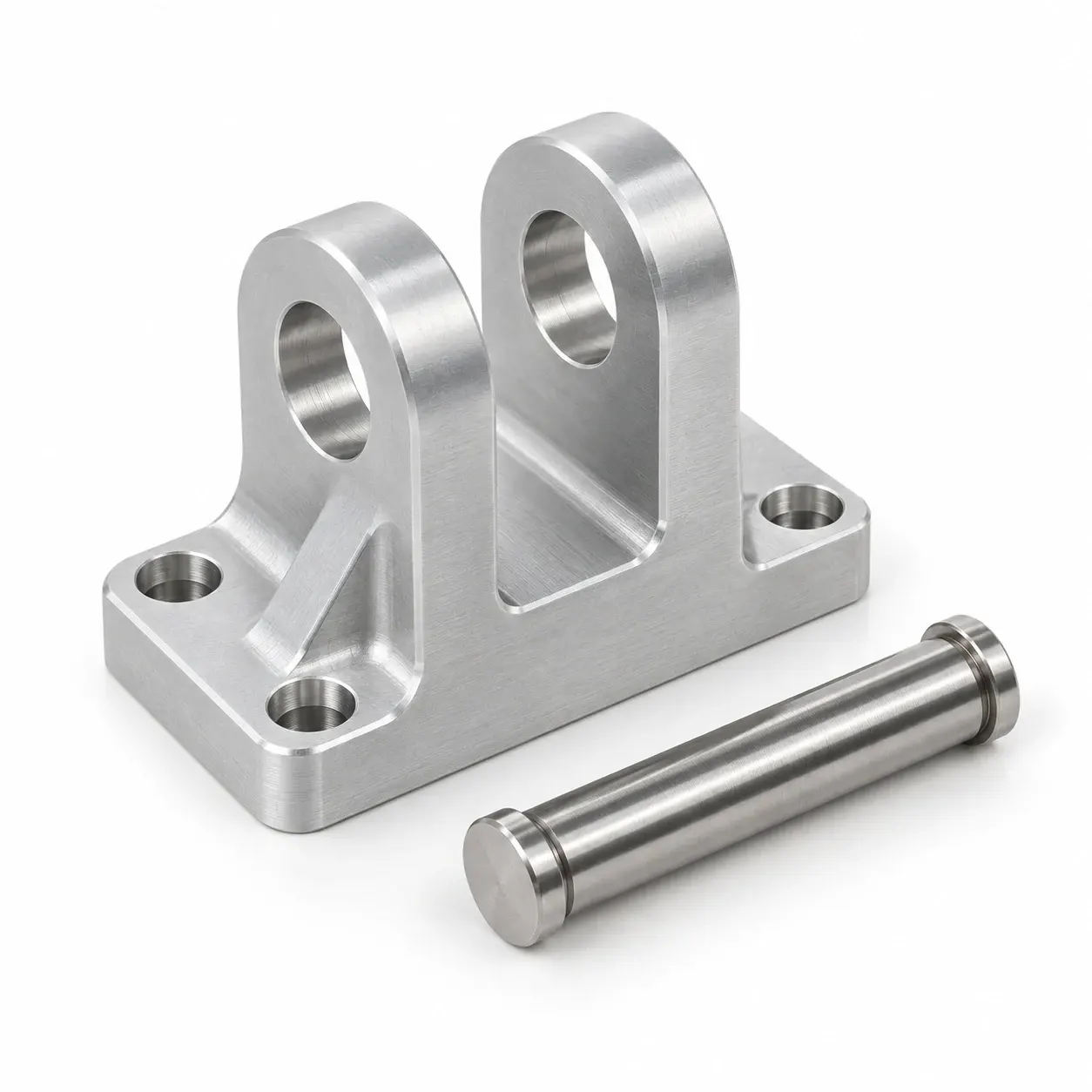 Pivot pin and hinge block — Stainless steel, clevis block and pin