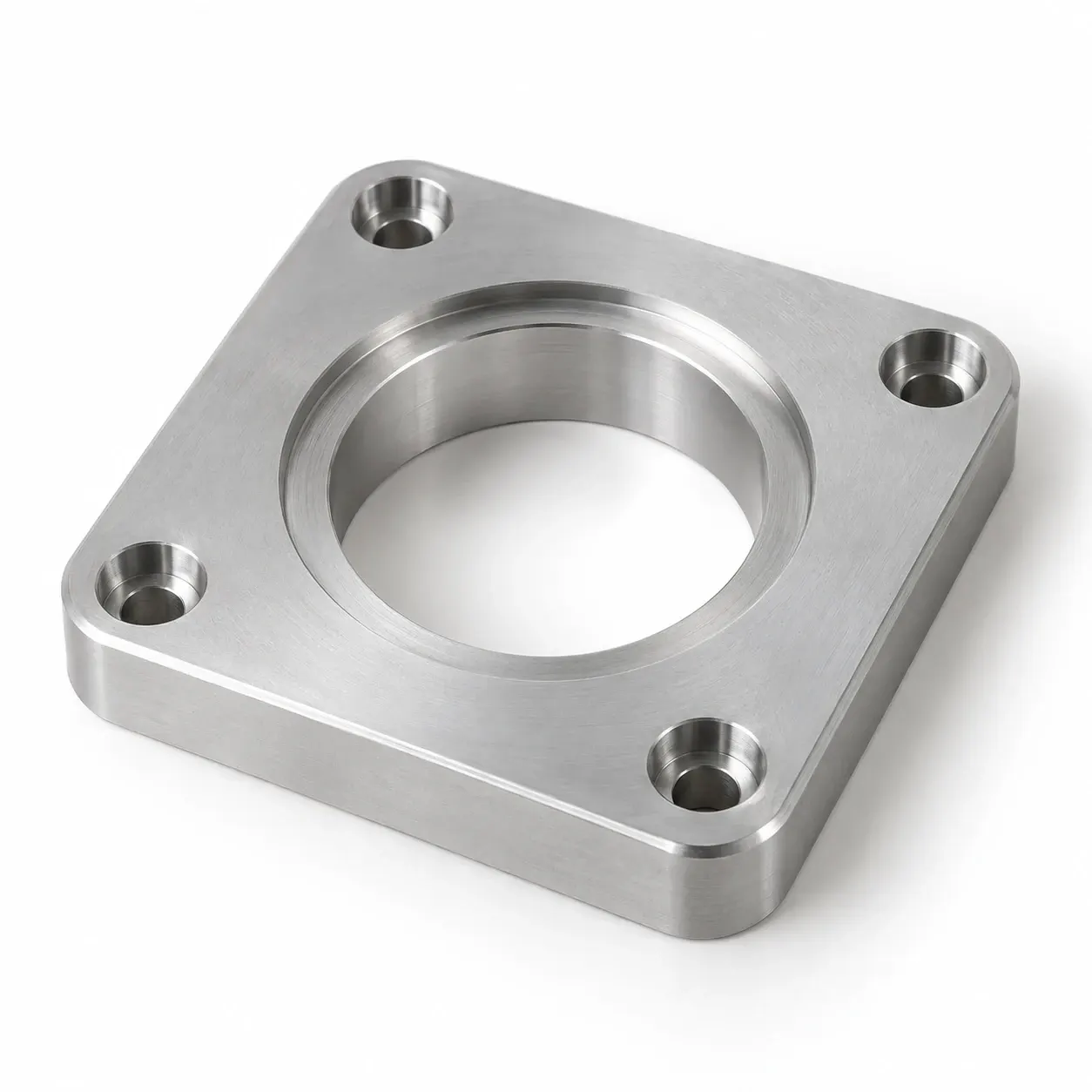 Motor mounting flange / bracket — Aluminium; square, L-shaped and round forms