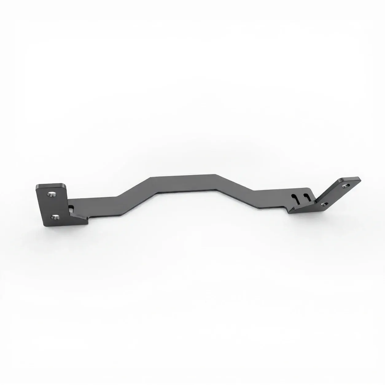 Z connecting rod — Black-coated aluminium, Z-shaped, three connection points